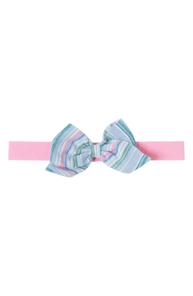 Andy & Evan Stripe Cotton Dress, Bloomers & Bow Headband Set 5