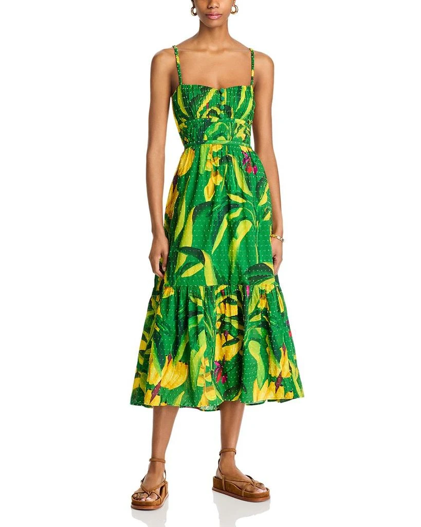Farm Rio Banana Aquarela Midi Dress 1