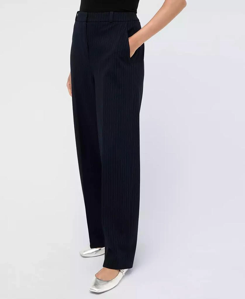 Kenneth Cole Women's Fly-Front High-Rise Wide-Leg Pants 3