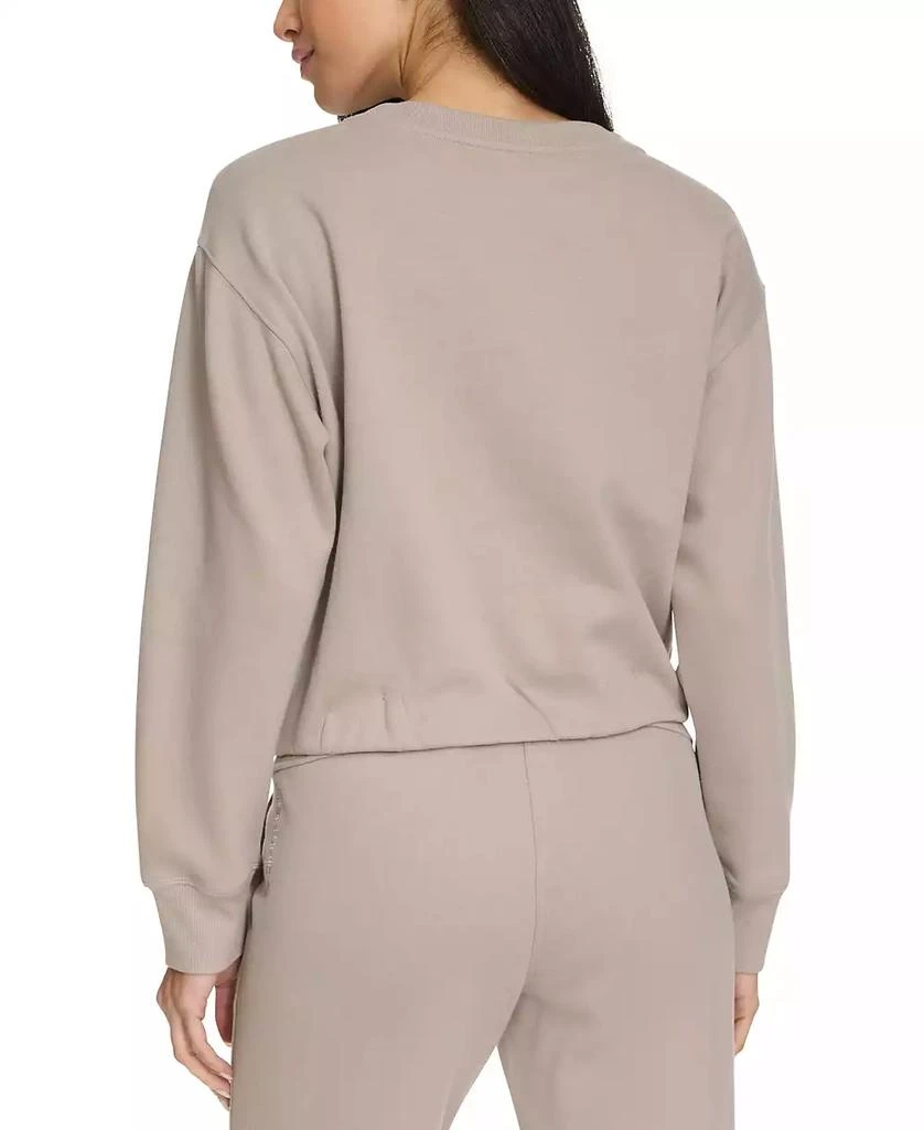 Calvin Klein Performance Women's Flocked-Logo Fleece Sweatshirt 5
