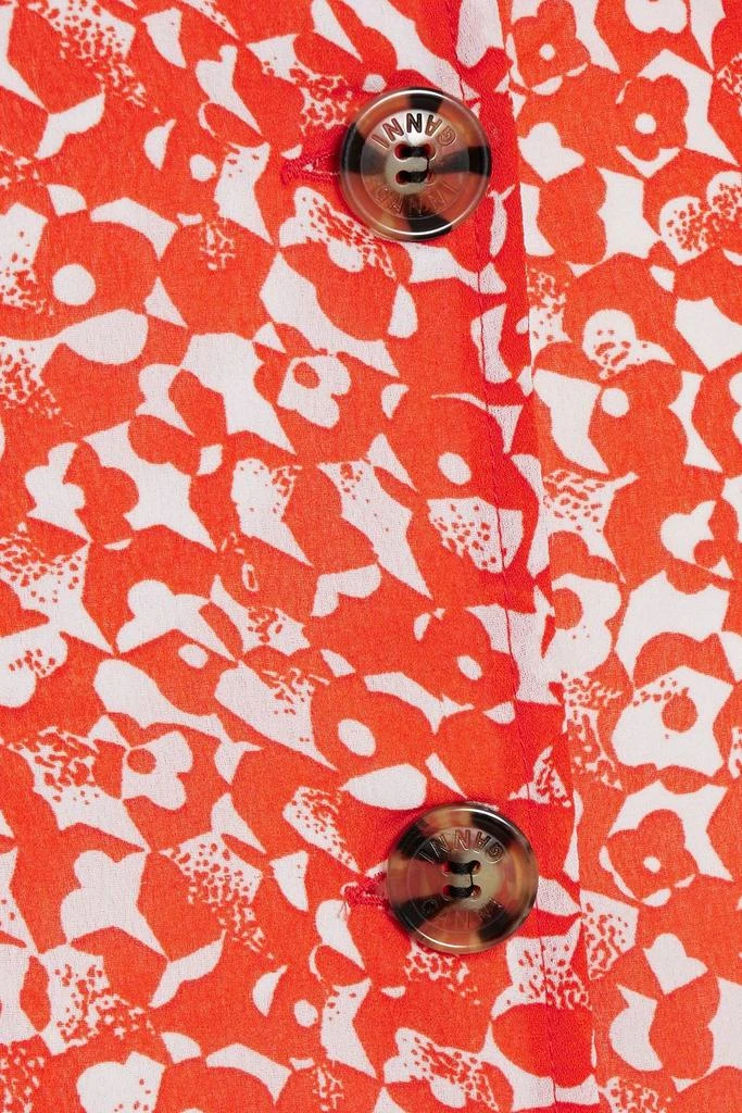 Ganni Printed crepe midi dress 4
