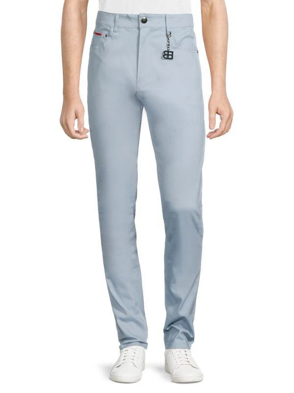 Elie Balleh Flat Front Twill Pants 1