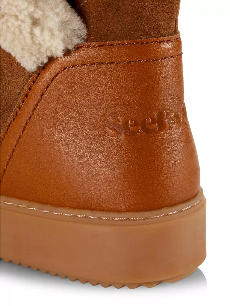 See by Chloé Juliet Shearling-Trimmed Boots 6