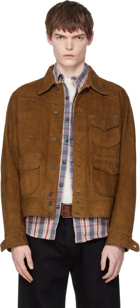 RRL Tan Roughout Suede Jacket