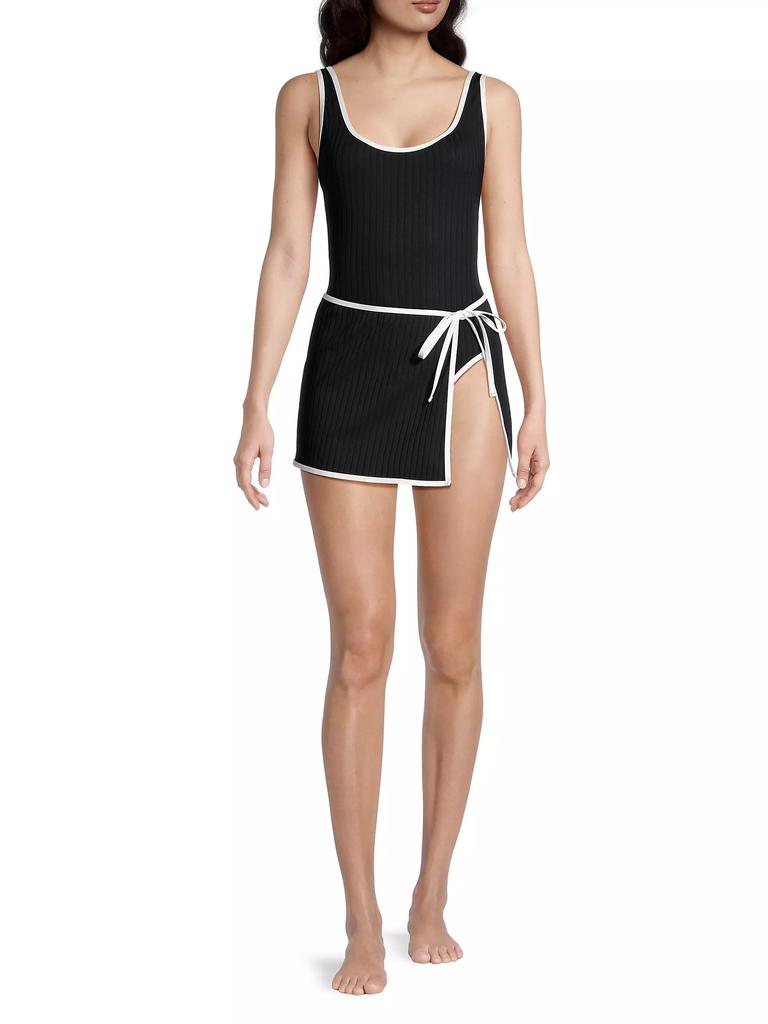 Solid & Striped Annemarie Ribbed One-Piece Swimsuit