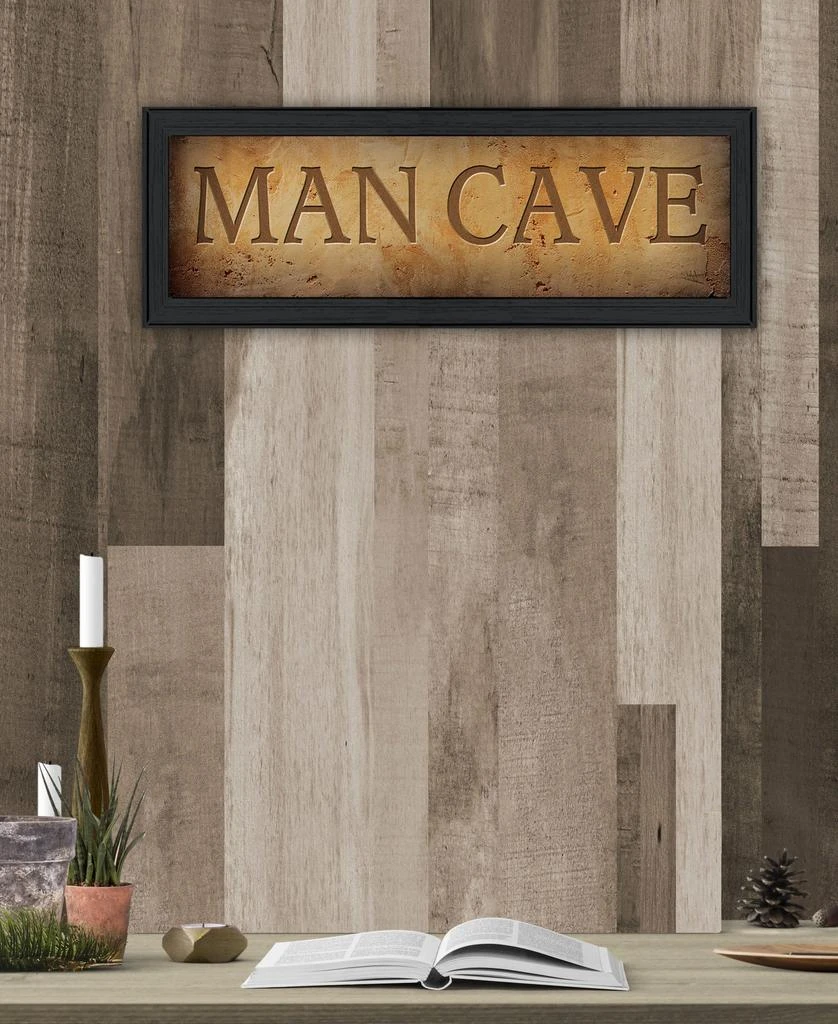 Hivvago Man Cave 1 Black Framed Print Wall Art 5