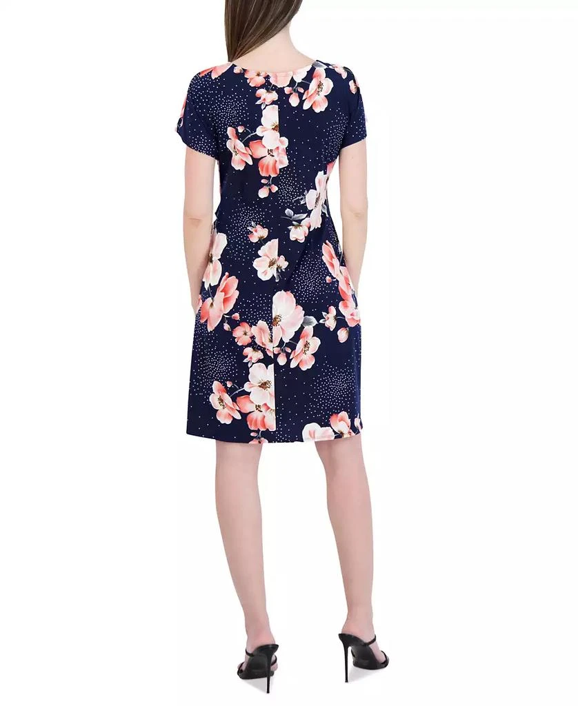 Robbie Bee Women's Printed Short-Sleeve Sheath Dress 3