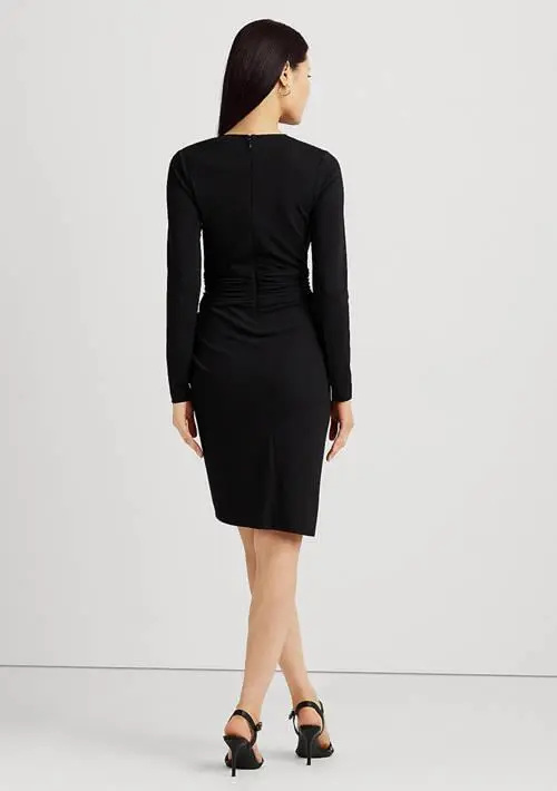 Ralph Lauren Ruched Stretch Jersey Surplice Dress 2