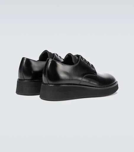 Prada Leather platform Derby shoes 6