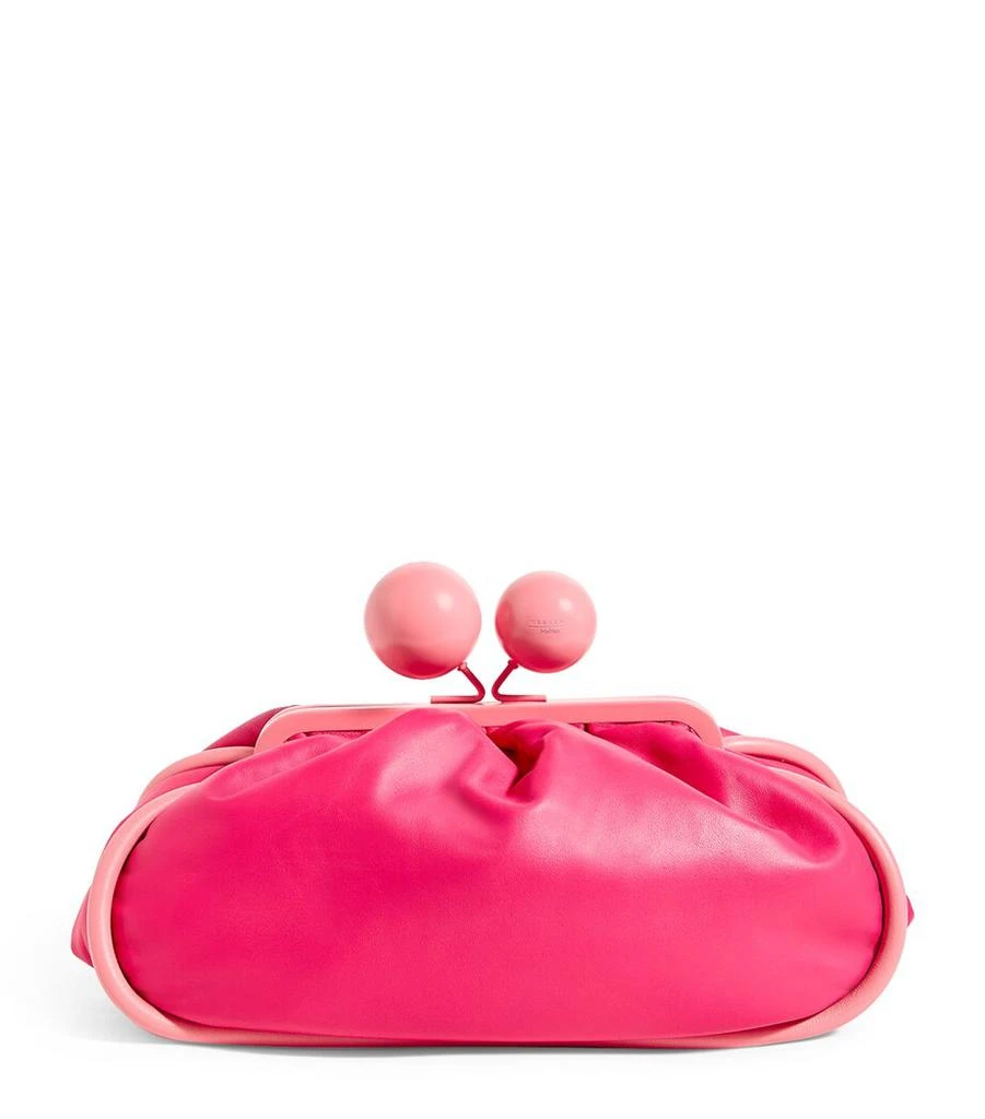 Weekend Max Mara Medium Leather Pasticcino Clutch Bag 1