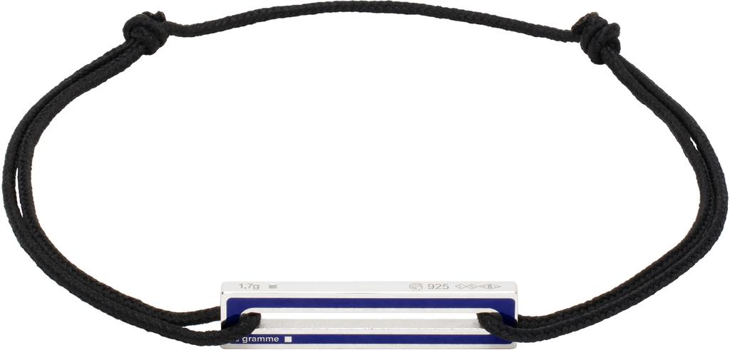Le Gramme Black Lacquered Cord 'Le 1.7g' Bracelet