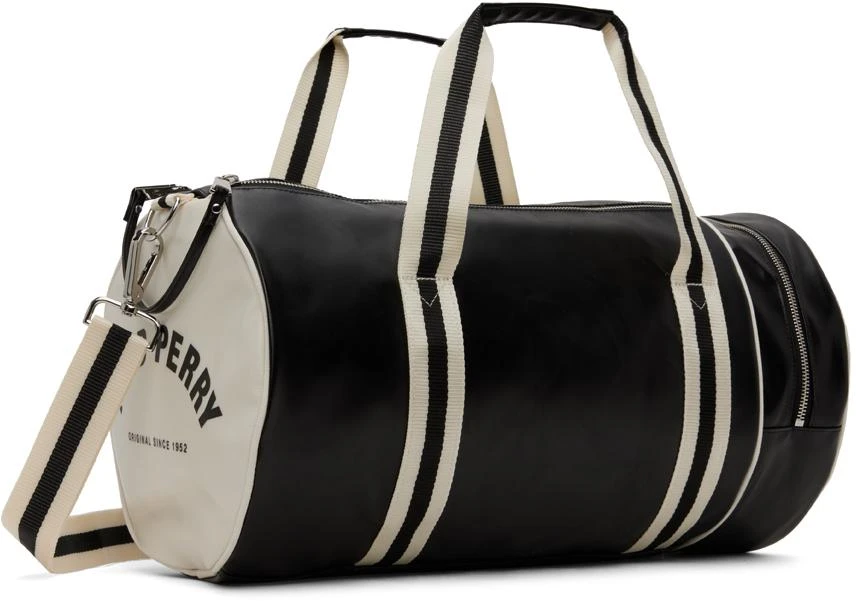 Fred Perry Black Classic Barrel Duffle Bag 3