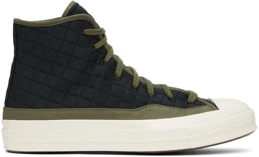 Converse Black & Green Chuck 70 Sneakers 1