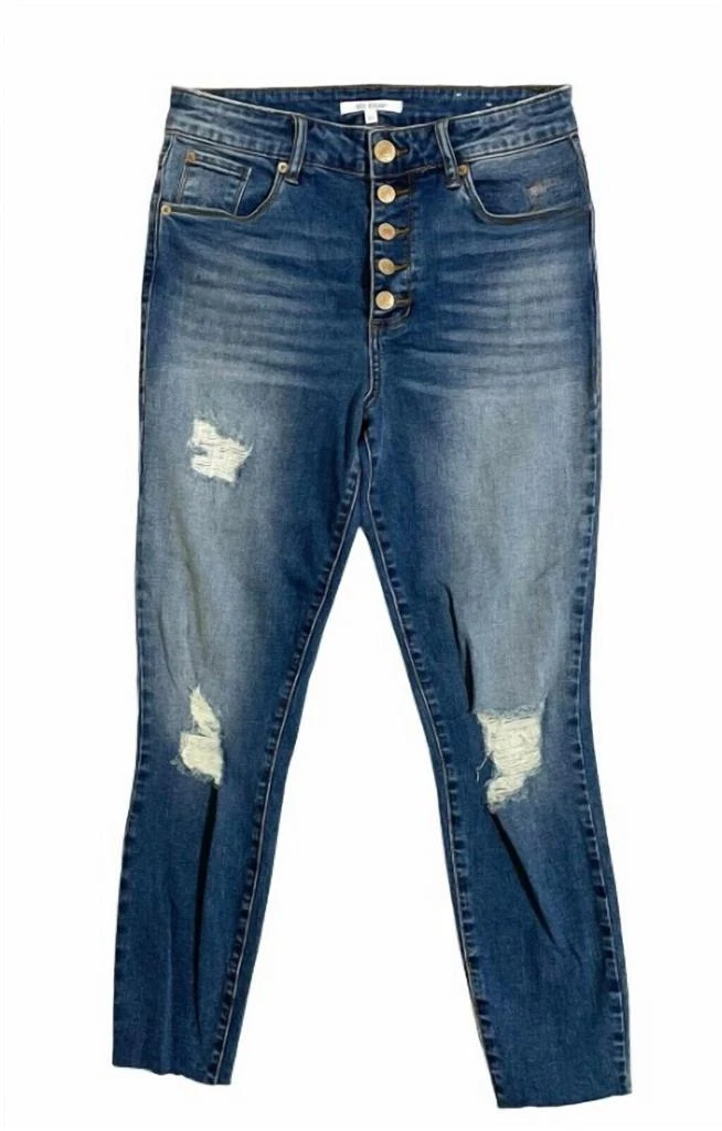 STS Blue Sts Blue - Women's Brie Distressed High Rise Ankle Skinny Jeans 1