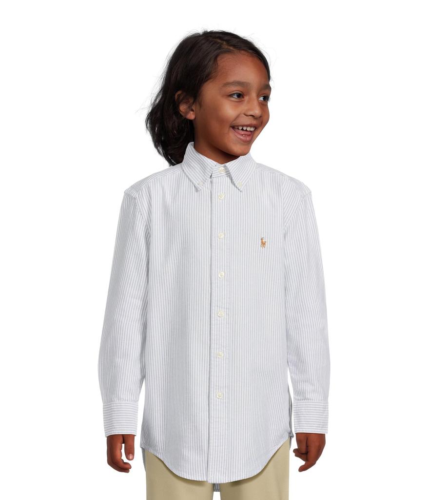 Ralph Lauren Striped Cotton Oxford Shirt (Big Kids)