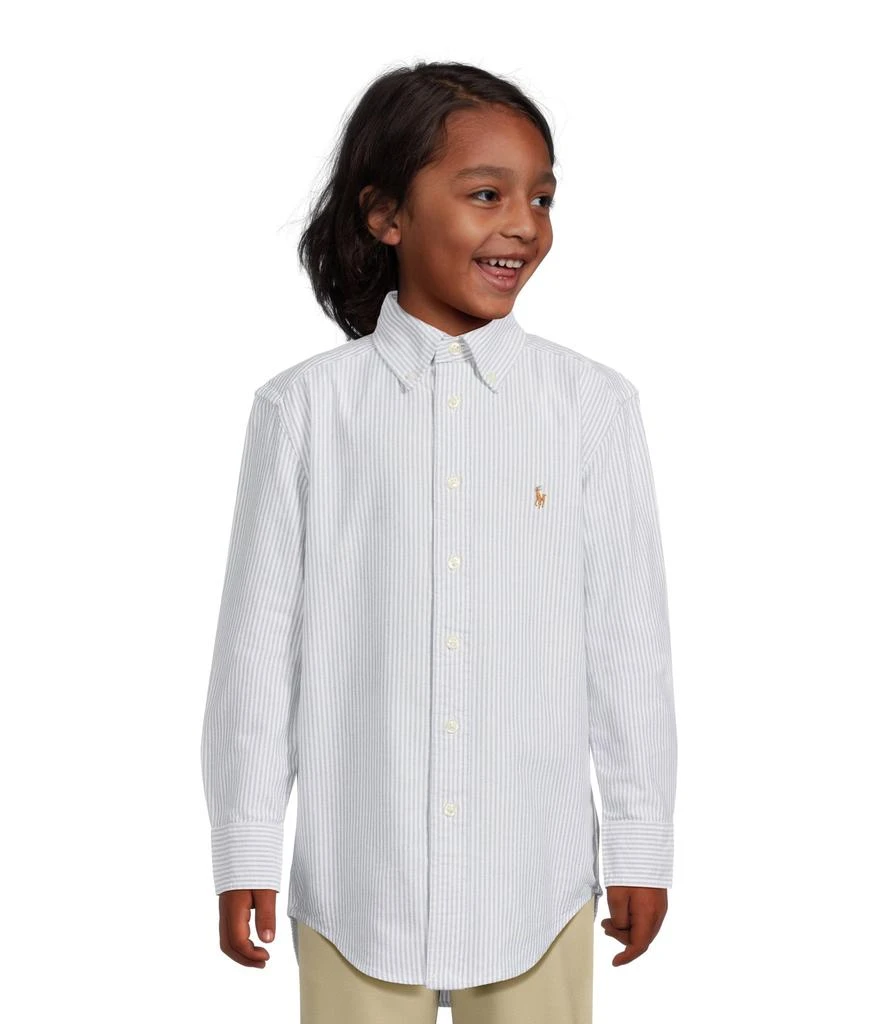 Ralph Lauren Striped Cotton Oxford Shirt (Big Kids) 1