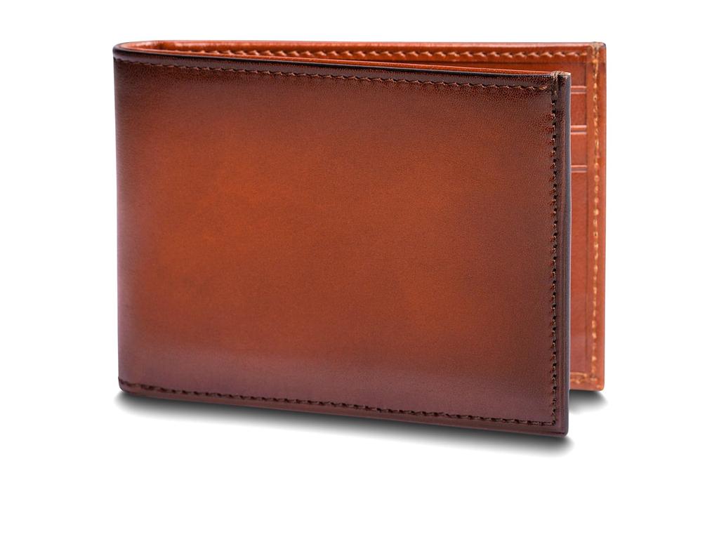 Bosca Hard Smoked with Burnishing Small Bifold Wallet