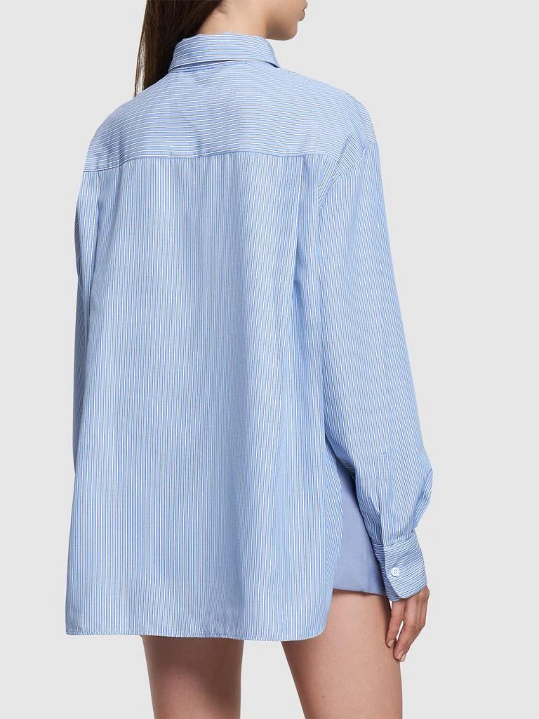 The Frankie Shop Lui Cotton Blend Oxford Shirt 2