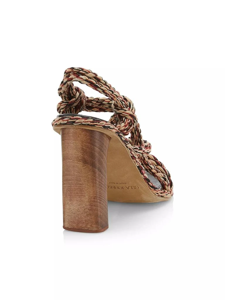 Ulla Johnson Uma Twisted-Rope High-Heel Slingback Sandals 3