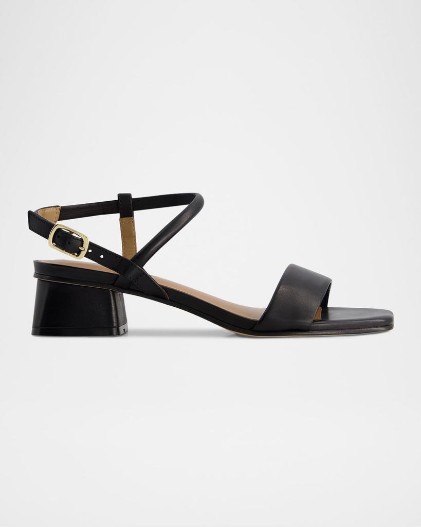 Bernardo Josei Leather Ankle-Strap Sandals