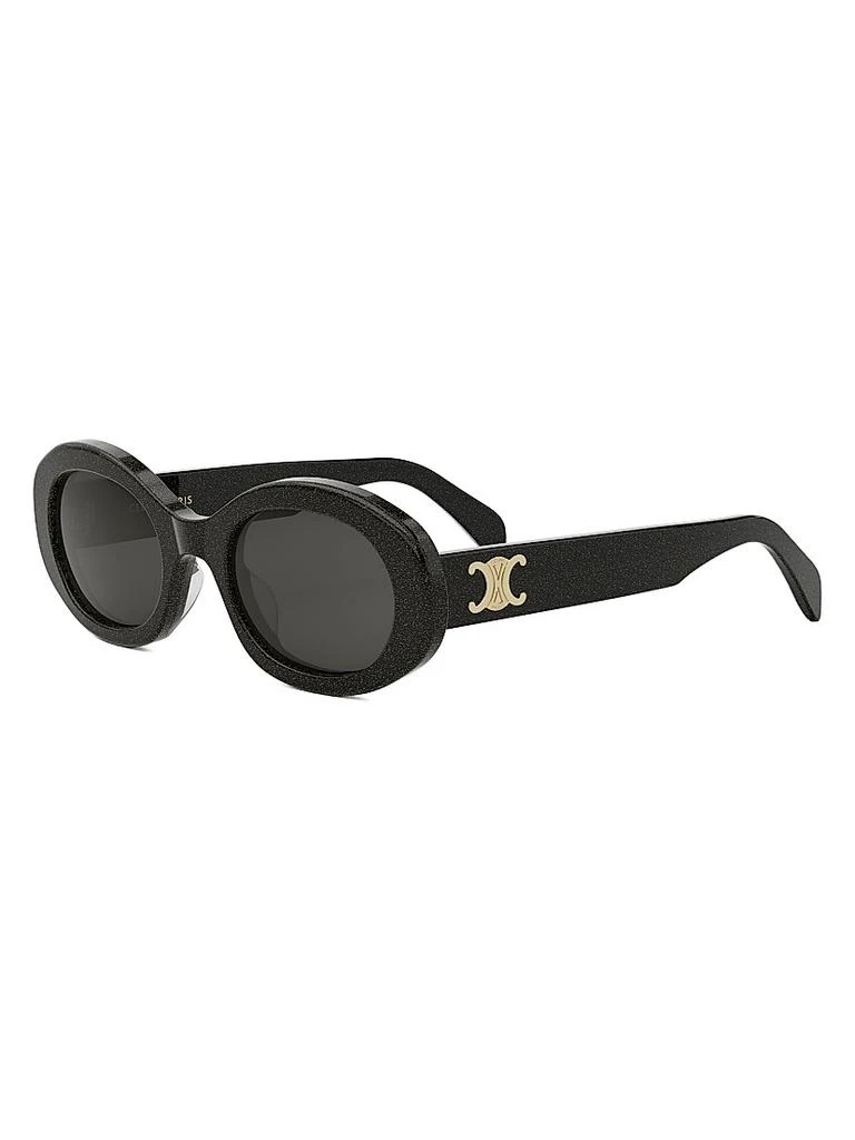 Celine Triomphe 52MM Oval Sunglasses - Accessories - Free  display picture 3