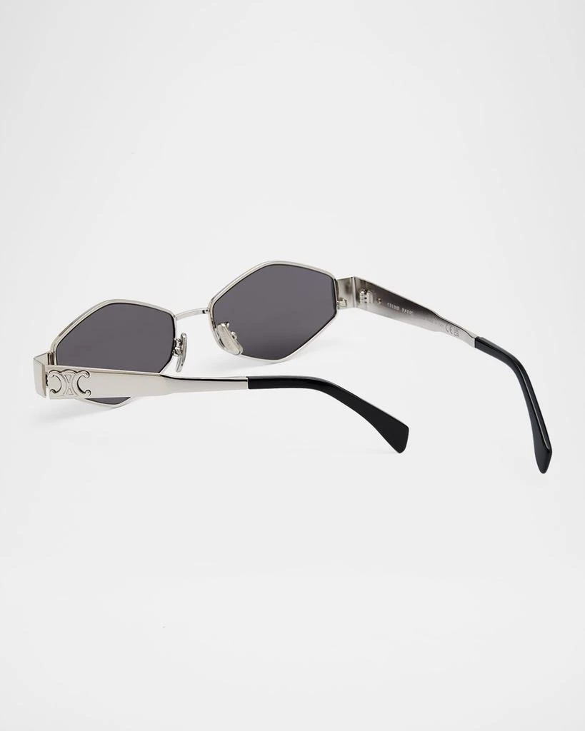 Celine Men's Triomphe Metal and Nylon Oval Sunglasses 2
