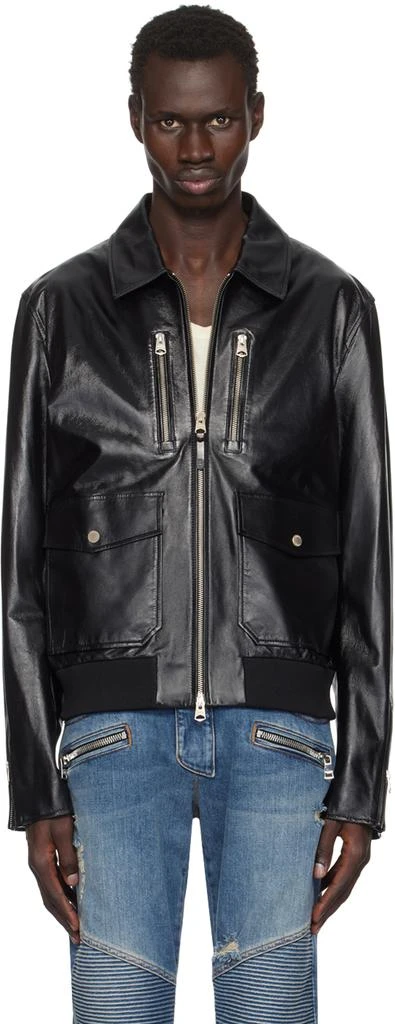 Mackage Black Chance Leather Jacket 1