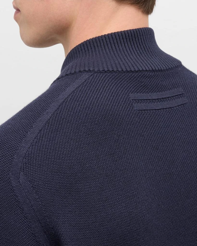 Zegna Men's Melange Oasi Cashmere and Silk Full-Zip Sweater 7