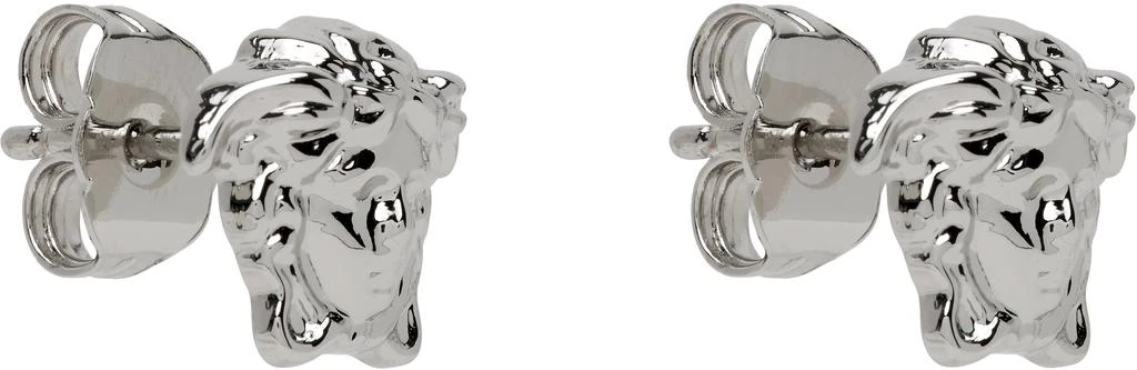 Versace Silver Medusa Stud Earrings 2