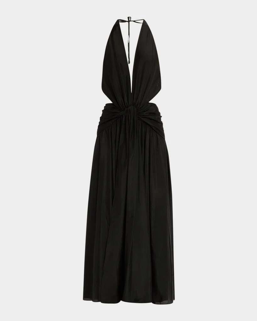 Zimmermann Rhiannon Plunge Halter Maxi Dress 1