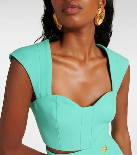 Balmain Wool crop top 4