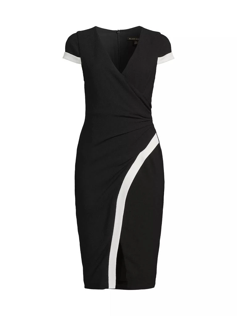 Black Halo BH Reynoso Stretch Crepe Sheath Dress 1