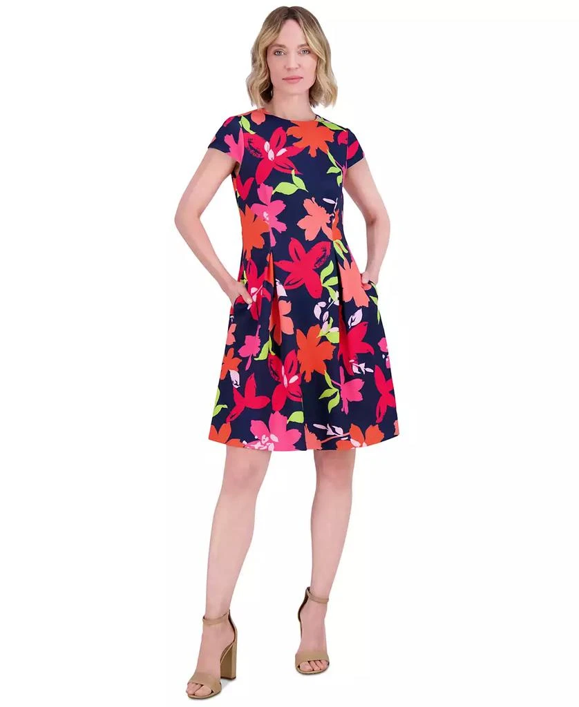 petite fit and flare dress with sleeves Ivory/Black Floral Embroidered Maternity Maxi Dress – PinkBlush