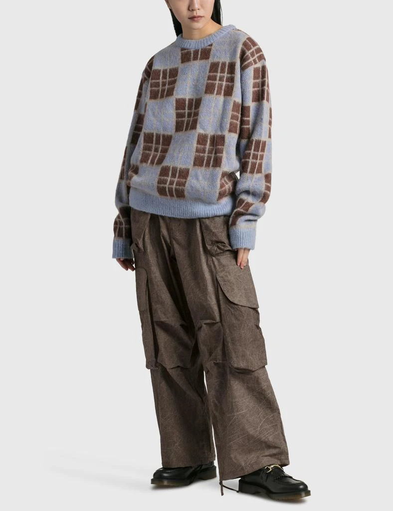 Awake NY CHECKERED MOHAIR SWEATER 4