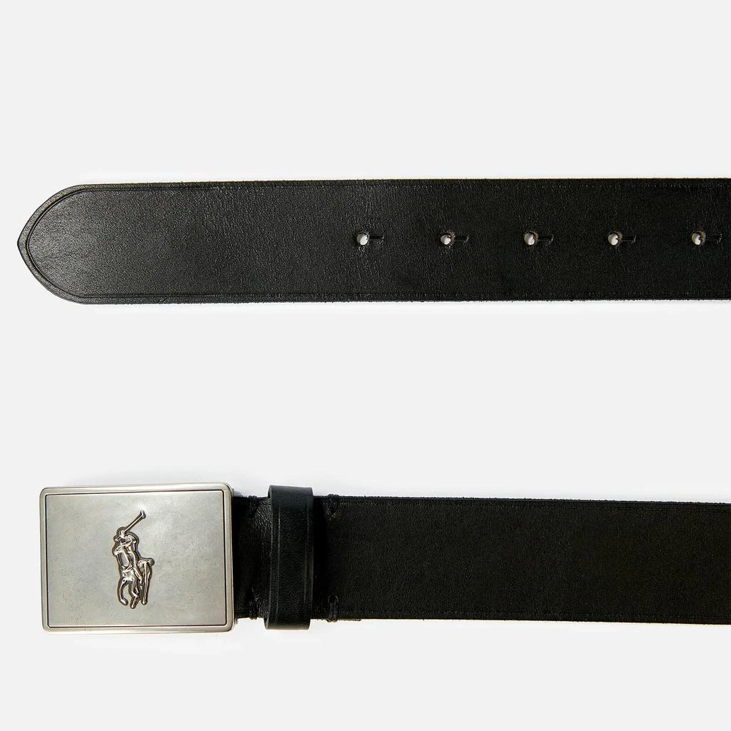 Polo Ralph Lauren Polo Ralph Lauren Men's 36mm Plaque Vachetta Belt - Black 2