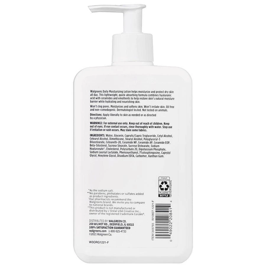 Walgreens Daily Moisturizing Lotion Fragrance Free 3
