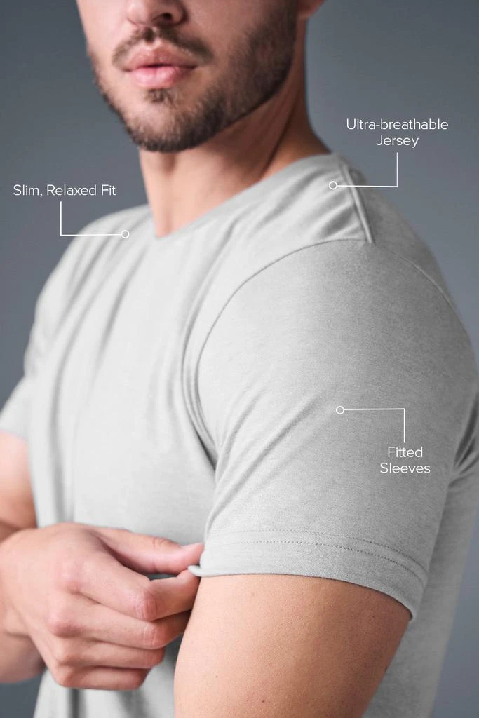 Alo Triumph Tee - Athletic Heather Grey 2