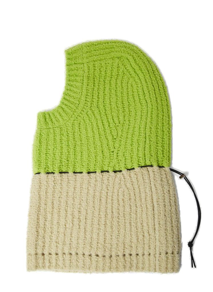 Song for the Mute Song For The Mute Two-Toned Oversized Knitted Balaclava