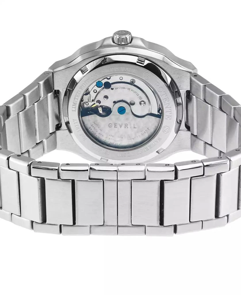 Gevril Men's Potente Automatic Silver-Tone Stainless Steel Bracelet Watch 3