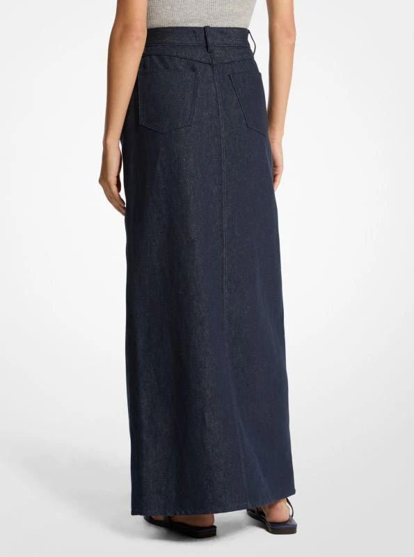 Michael Kors Linen Denim Maxi Skirt 2