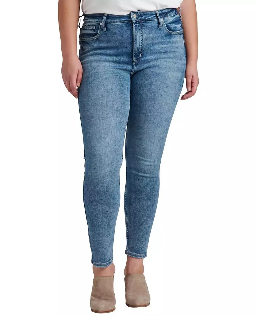 Silver Jeans Co. Women's Infinite Fit ONE SIZE FITS FOUR High Rise Skinny Jeans 3