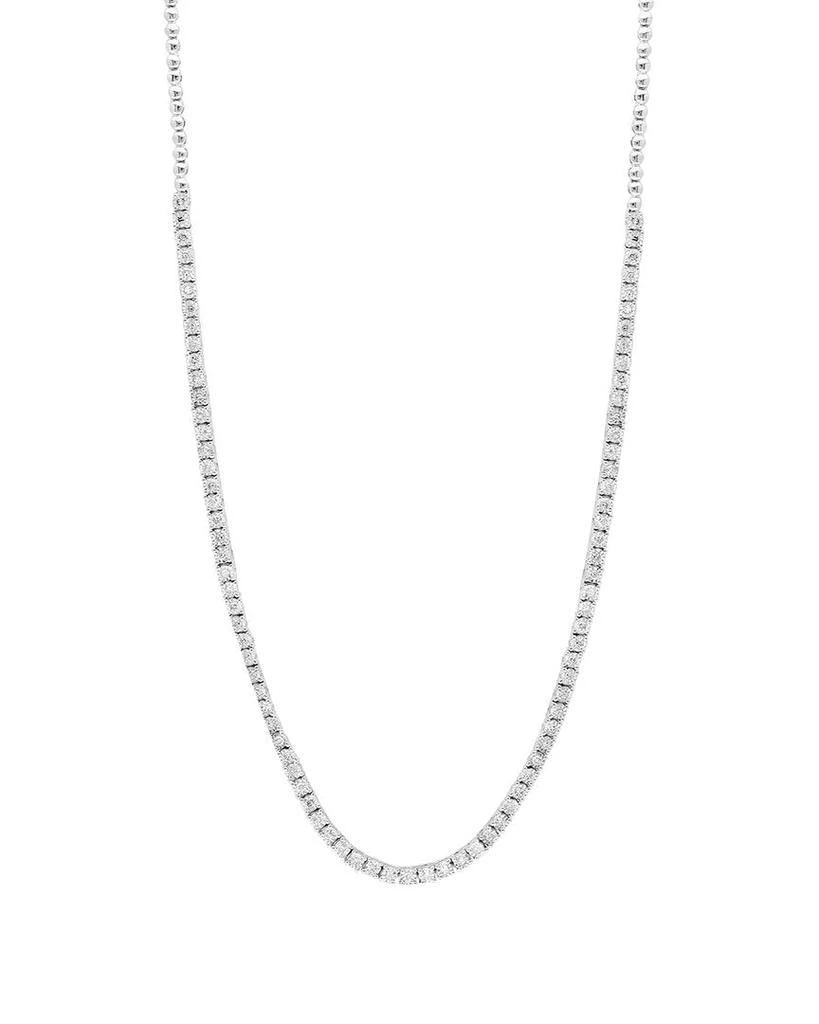 Effy Fine Jewelry Silver 0.99 ct. tw. Diamond Necklace 1