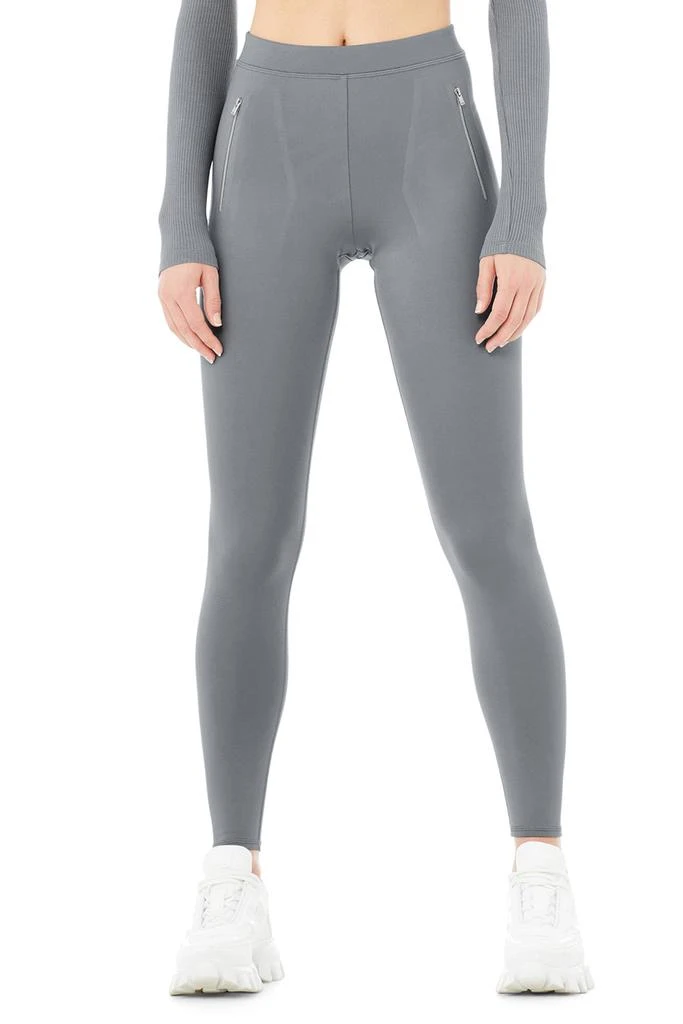 Alo High-Waist Thrill Seeker Legging - Steel Blue 1