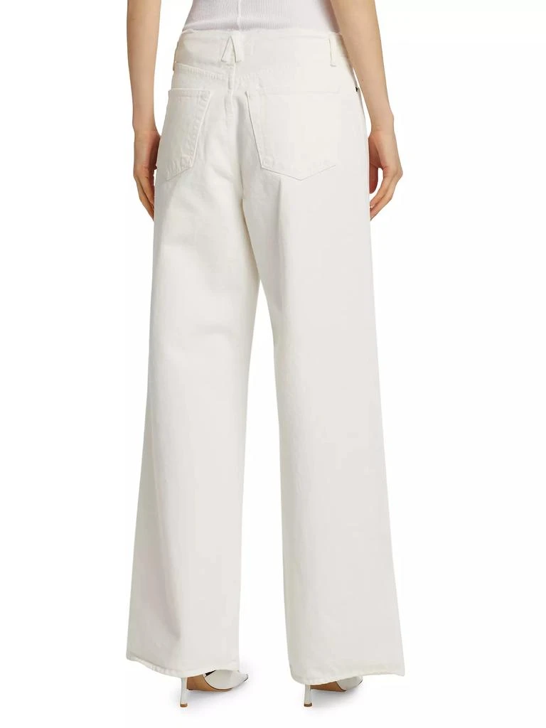 SLVRLAKE Taylor Pleated Wide-Leg Jeans 5