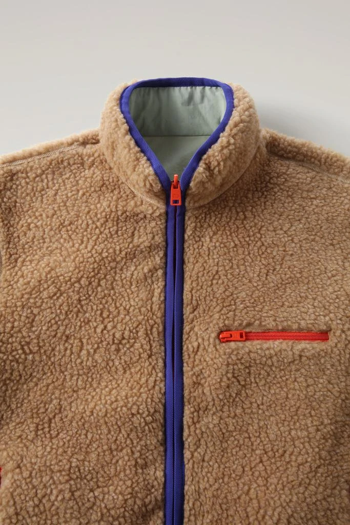 Woolrich Reversible Curly Fleece in Sherpa and Taslan nylon - Men - Beige 2