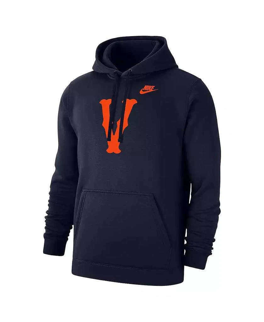 NIKE Men's Virginia Cavaliers Vintage Arch Block Wordmark Club Fleece Pullover Hoodie 2