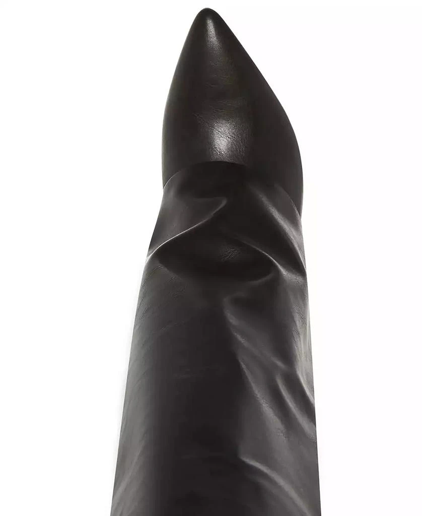 Madden Girl Evander Fold-Over Cuffed Knee High Wedge Dress Boots 4