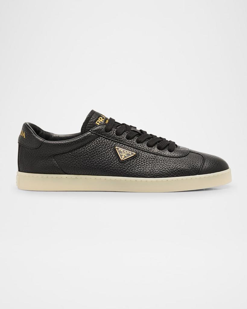 【PRADA】LANE SNEAKERS Prada Lane Men 8.5US/7.8UK Triangle Logo Low Top Leather