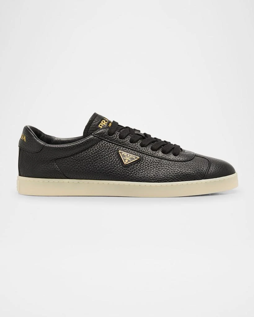 Prada Men's Lane Deerskin Low-Top Sneakers 1