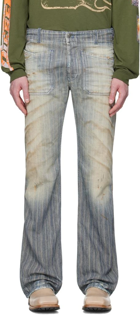 Diesel Blue Bootcut D-Moorix 09l55 Jeans 1